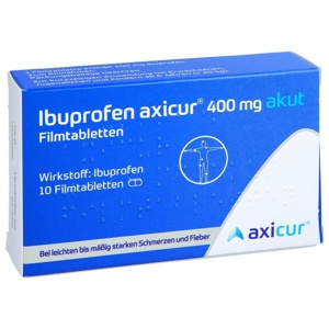 IBUPROFEN axicur 400 mg akut Filmtabletten Produktbild