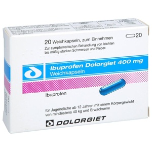 IBUPROFEN 400MG 20 St Weichkapseln Produktbild