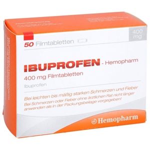 IBUPROFEN Hemopharm 400 mg Filmtabletten Produktbild