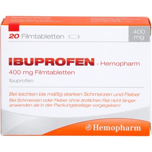IBUPROFEN Hemopharm 400 mg Filmtabletten Produktbild