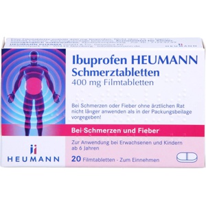 IBUPROFEN Heumann Schmerztabletten 400 mg Produktbild