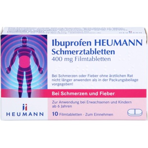 IBUPROFEN Heumann Schmerztabletten 400 mg Produktbild