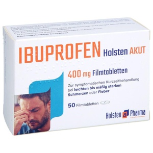 IBUPROFEN Holsten akut 400 mg Filmtabletten Produktbild