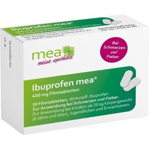IBUPROFEN mea 400 mg Filmtabletten Produktbild