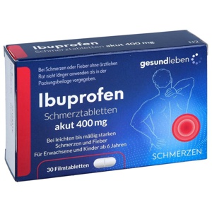 IBUPROFEN Schmerztabletten 400 mg Filmtabletten Produktbild