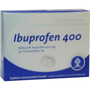Ibuprofen Sophien 400 Filmtabletten, 30 St Filmtabletten Produktbild