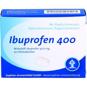 IBUPROFEN-Sophien-400-Filmtabletten Produktbild