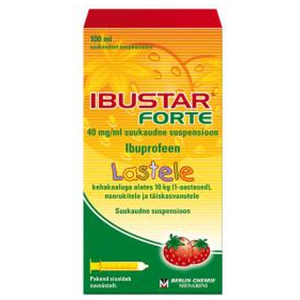 Ibustar forte suukaudne suspensioon ensoon 40mg 1ml 100ml n1 toote pilt