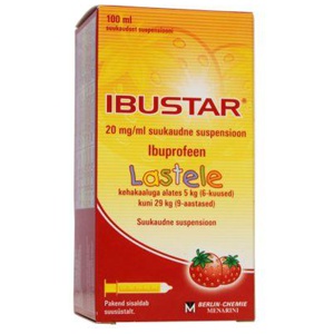IBUSTAR SUUKAUDNE SUSP. 100MG/5ML 100 ml toote pilt