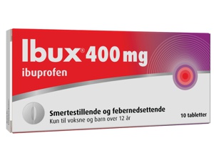 Ibux 400 mg tabletter 10 stk produktbilde