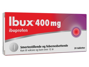 Ibux 400 mg tabletter 20 stk produktbilde
