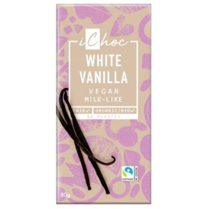 iChoc White Vanilla Vegan 80 g produkt bild