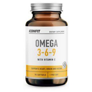 ICONFIT Omega 3, 6 & 9 990mg softgels N90 toote pilt