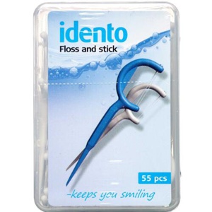 Idento-Floss tandstik m. tandtråd 55 stk. produktbillede