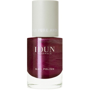IDUN Minerals Nail Polish Obsidian Metallic Burgundy 11 ml produktbillede