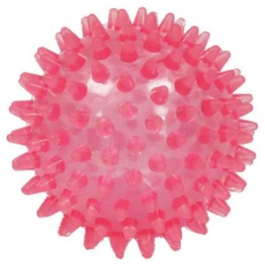 IGELBALL 9 cm rot transparent Produktbild