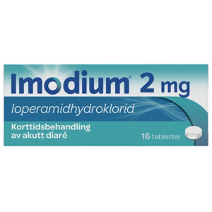 Imodium 2 mg tabletter 16 stk produktbilde