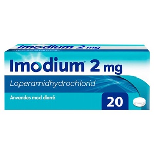 Imodium tabletter 2 mg 20 stk produktbillede