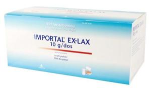 Importal Ex-Lax, oralt pulver i dospåse 10 g Navamedic AB, 100 st produkt bild