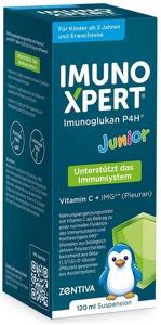 IMUNO XPERT Junior Imunoglukan P4H Vitamin C + IMG 120 ml Suspension Produktbild
