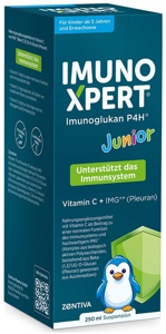 IMUNO XPERT Junior Imunoglukan P4H Vitamin C + IMG 250 ml Suspension Produktbild