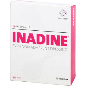 INADINE Salbengaze m.PVP-Iod 9,5x9,5 cm Produktbild