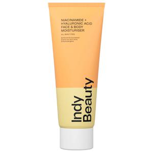Indy Beauty Niacinamide + Hyaluronic Acid Face & Body Moisturiser 200 ml produkt bild