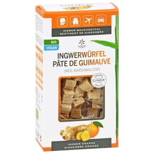 Ingwer Ginjer Ingwerwürfel Orange, 60 g Würfel Produktbild