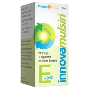 Innova Mulsin Vitamin E + Selen Emulsion, 50 ml Emulsion Produktbild