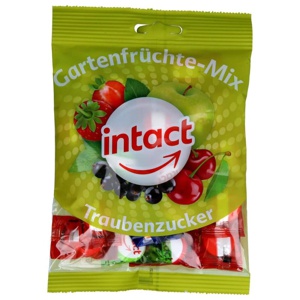 INTACT Traubenzucker Beutel Gartenfrüchte-Mix Produktbild