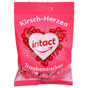 INTACT Traubenzucker Beutel Herzen Produktbild