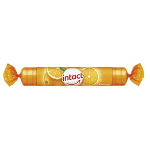 INTACT Traubenzucker Rolle Orange Produktbild