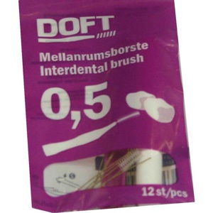 Interdentalbürste 0,5 mit Wechselgriff Doft, 12 St Zahnbürste Produktbild