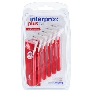 interprox plus mini conical rot Interdentalbürste 6 St Zahnbürste Produktbild