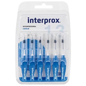 Interprox reg conical blau Interdentalbürste Blis, 6 St Zahnbürste Produktbild