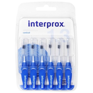 INTERPROX reg conical blau Interdentalbürste Blis 6 St Zahnbürste Produktbild