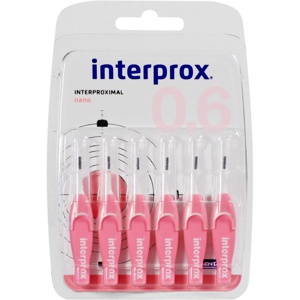 INTERPROX reg nano rosa Interdentalbürste Blister Produktbild