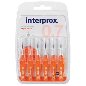 Interprox reg super micro orange Interdentalbürste Blister, 6 St Zahnbürste Produktbild