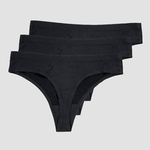 Invisible Thong 3-pack Black produkt bild