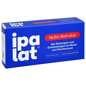 Ipalat Hydro Med akut Lutschpastillen, 32 St Lutschpastillen Produktbild