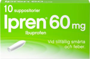 Ipren, suppositorium 60 mg, 10 st produkt bild