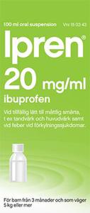 Ipren, oral suspension 20 mg/ml, 100 ml produkt bild