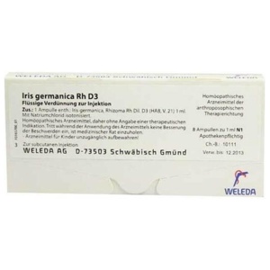 IRIS GERMANICA Rh D 3 Ampullen Produktbild