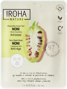 IROHA NATURE Anti-Age Noni Face Sheet Mask produktbilde