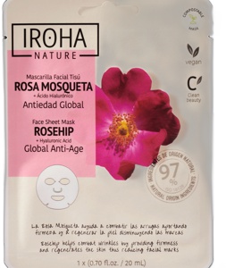 IROHA NATURE Anti-Age Rosehip Face Sheet Mask Produktbild