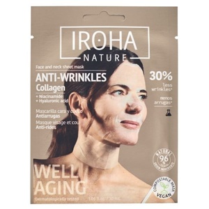 IROHA Collagen Face and Neck Sheet Mask 1 stk produktbillede
