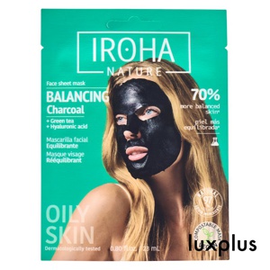 IROHA Nature Balancing Charcoal Face Sheet Mask produktbilde