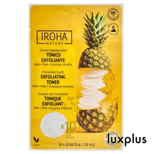 IROHA Nature Exfoliating Toner Pads AHA + PHA + Pinapple Enzymes produktbilde