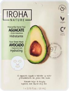 IROHA NATURE Hydrating Avocado Face Sheet Mask 20 ml produkt bild