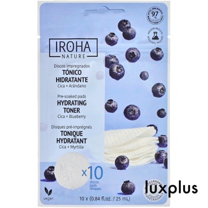IROHA Nature Hydrating Toner Pads Cica + Blueberry produktbilde